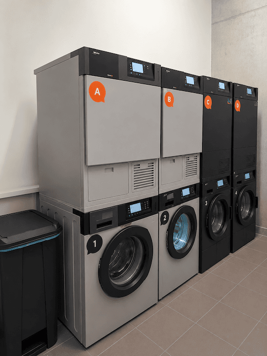 Communal laundry room at CityCampus